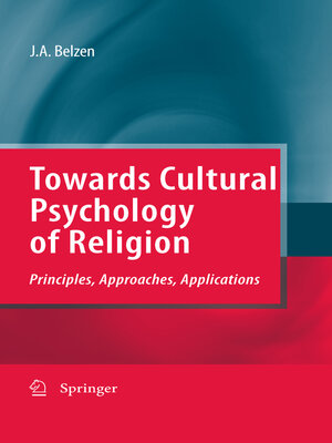 cover image of Towards Cultural Psychology of Religion